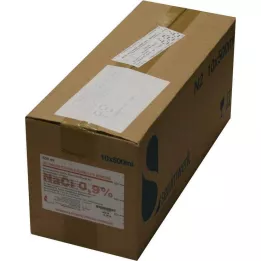 ISOTONISCHE Fiziološka otopina 0,9% Bernburg Inf.-L.Glas, 10X500 ml