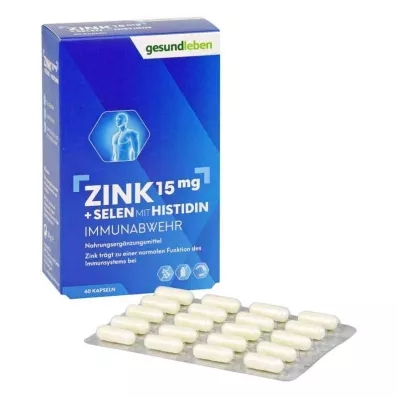 GESUND LEBEN Cink 15 mg + selen kapsule, 60 kom