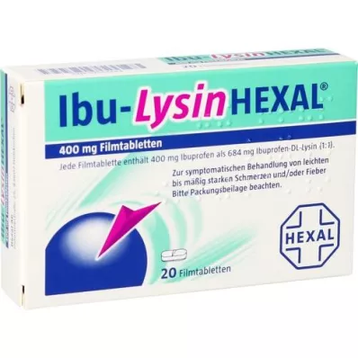 IBU-LYSINHEXAL Filmom obložene tablete, 20 kom