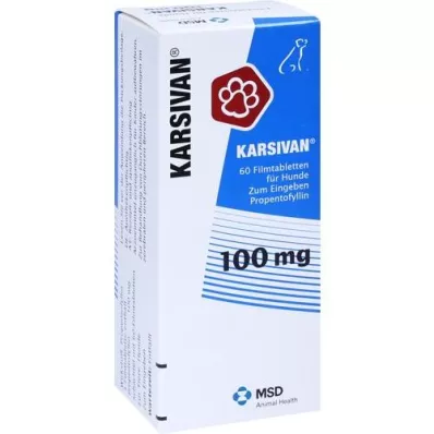 KARSIVAN 100 filmom obloženih tableta za pse, 60 kom