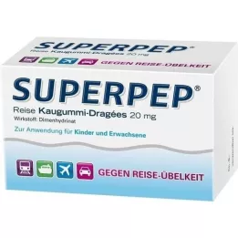 SUPERPEP Putne žvakaće gume dražeje 20 mg, 20 kom