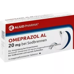 OMEPRAZOL AL 20 mg b.Sodbr.tablete za želučani sok, 14 kom
