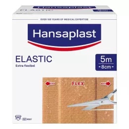 HANSAPLAST Elastični flaster 8 cmx5 m, 1 kom