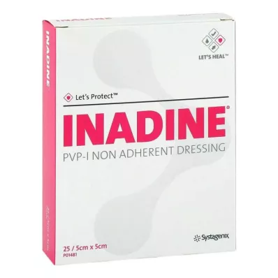 INADINE Mast gaza m. PVP Jod. 5x5cm, 25 kom INADINE Mast gaza m. PVP Jod. 5x5cm, 25 kom