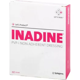 INADINE Mast gaza m. PVP Jod. 9,5x9,5cm, 25 kom