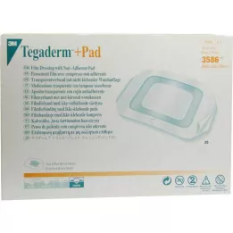 TEGADERM 3M Plus Pad 9x10 cm gotovi konektor 3586, 25 kom