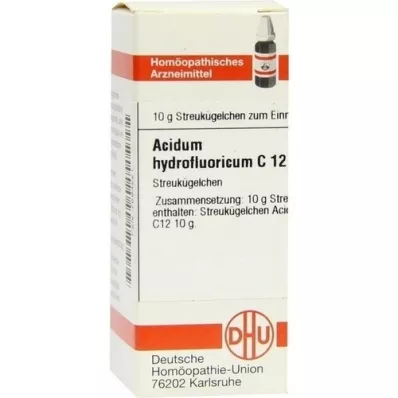 ACIDUM HYDROFLUORICUM C 12 globula, 10 g