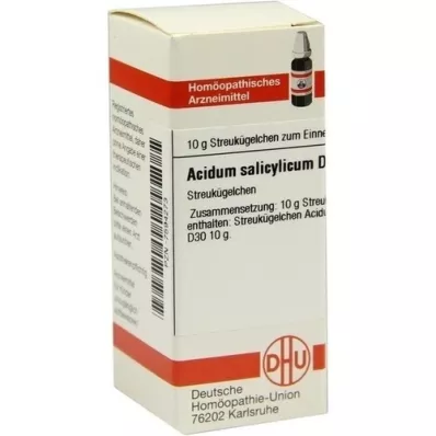 ACIDUM SALICYLICUM D 30 globula, 10 g
