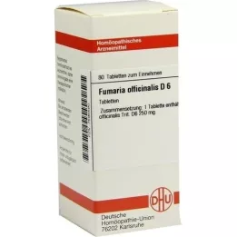 FUMARIA OFFICINALIS D 6 tableta, 80 kom