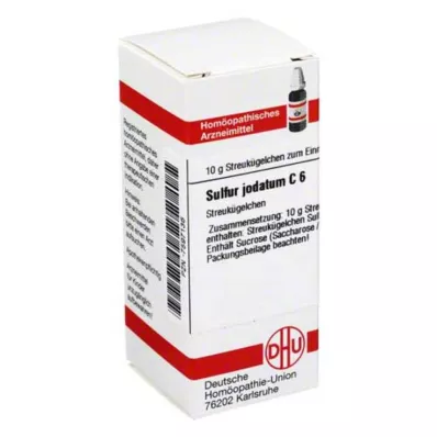 SULFUR JODATUM C 6 globula, 10 g