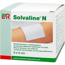 SOLVALINE N komprese 5x5 cm sterilne, 25 kom