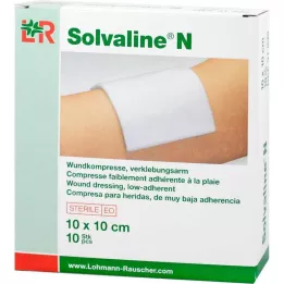 SOLVALINE N komprese 10x10 cm sterilne, 10 kom