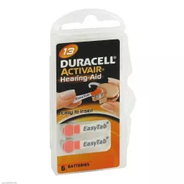 BATTERIEN za slušne aparate Duracell 13, 6 komada