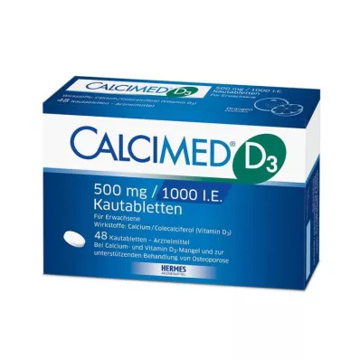 Calcimed D3 500 mg / 1000 IU tablete za žvakanje, 48 kom