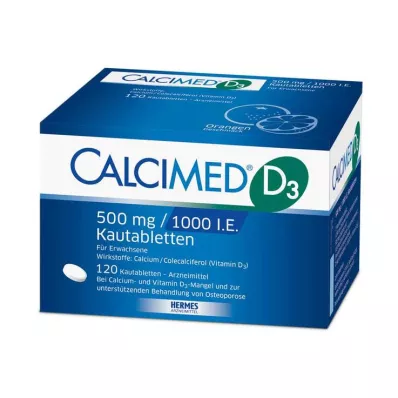 Calcimed D3 500 mg / 1000 IU tablete za žvakanje, 120 kom Calcimed D3 500 mg / 1000 IU tablete za žvakanje, 120 kom