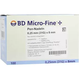 BD Micro-Fine + 8 igala 0,25x8 mm, 100 kom