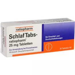SCHLAF TABS-ratiopharm 25 mg tablete, 20 kom