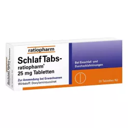 SCHLAF TABS-ratiopharm 25 mg tablete, 20 kom