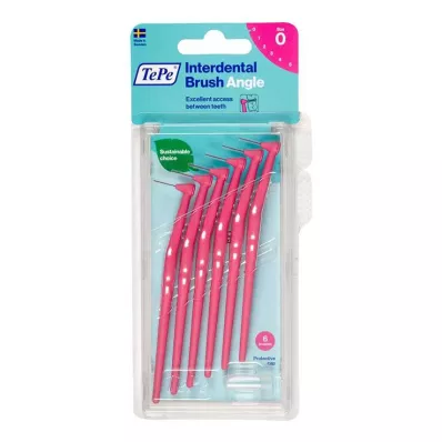 TEPE Interdentalna četkica Angle 0.4mm ISO 0 pink, 6 kom