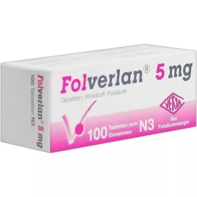 FOLVERLAN 5 mg tablete, 100 kom