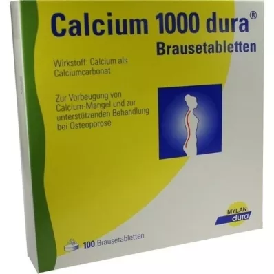 CALCIUM 1000 dura šumeće tablete, 100 kom