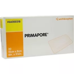 PRIMAPORE Obloga za rane 8x15 cm sterilna, 20 kom