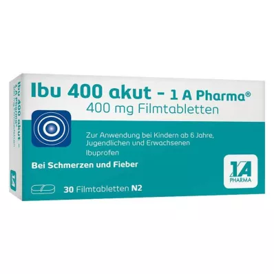 Ibu 400 acute – 1 A Pharma® filmom obložene tablete, 30 kom Ibu 400 acute – 1 A Pharma® filmom obložene tablete, 30 kom