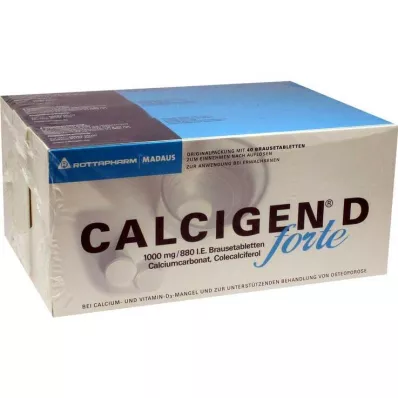 Calcigen D forte 1000 mg / 880 IU šumeće tablete, 120 kom Calcigen D forte 1000 mg / 880 IU šumeće tablete, 120 kom
