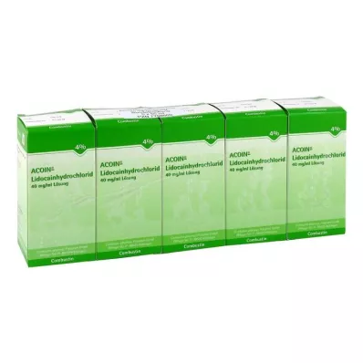 Acoin lidokain hidroklorid 40 mg/ml otopina, 5X50 ml Acoin lidokain hidroklorid 40 mg/ml otopina, 5X50 ml