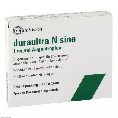 DURAULTRA N sine kapi za oko, 10X0,6 ml