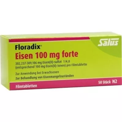 FLORADIX Željezo 100 mg forte filmom obložene tablete, 50 kom
