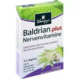 KNEIPP Valerijana plus vitamini za živce dražeje, 40 kom