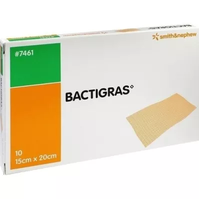 BACTIGRAS antiseptička parafinska gaza 15x20 cm, 10 kom