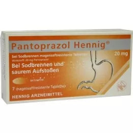 PANTOPRAZOL Hennig b. Žgaravica 20 mg msr.Tablica, 7 kom