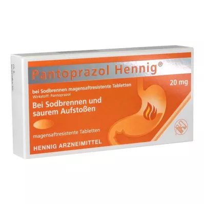 Pantoprazole Hennig b.Heartburn 20 mg gastrorezistentne tablete, 7 kom