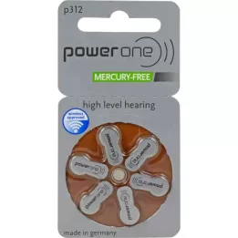 BATTERIEN Slušaj PowerOne 312, 6 kom