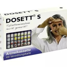 DOSETT S kazeta za lijekove plava, 1 kom