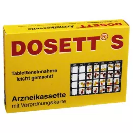 DOSETT S kazeta za lijekove plava, 1 kom
