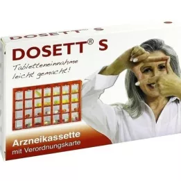 DOSETT S kaseta za lijekove crvena, 1 kom