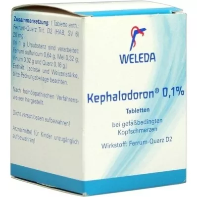 KEPHALODORON 0,1% tablete, 250 kom