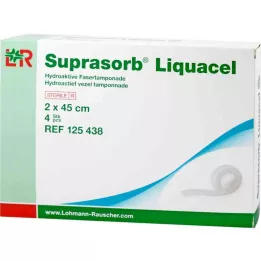 SUPRASORB Liquacel hydroact fiber konektor 2x45 cm, 4 kom