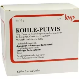 KOHLE pulvis prah, 4X10 g