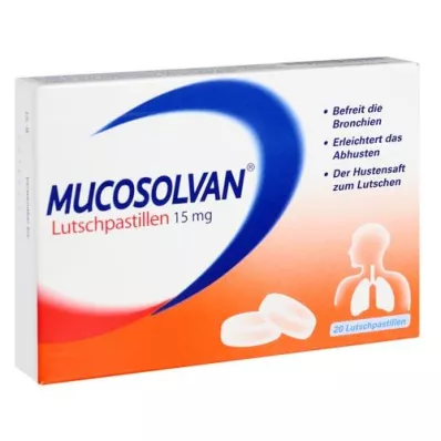 MUCOSOLVAN Pastile 15 mg, 20 kom