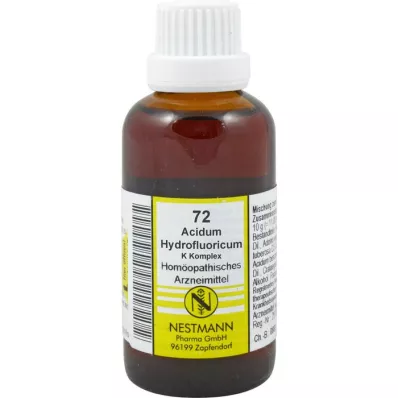 ACIDUM HYDROFLUORICUM K Complex No.72 Razrjeđenje, 50 ml