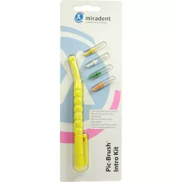 PIC BRUSH Intro Kit žuta 1 drška+4 četke, 1 str