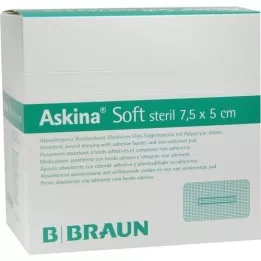 ASKINA Meki povoj za rane 5x7,5 cm sterilan, 50 kom