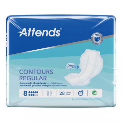 ATTENDS Contours Regular 8 šablona, 28 kom