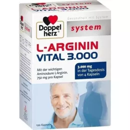 DOPPELHERZ L-Arginine Vital 3000 sistemskih kapsula, 120 komada