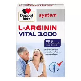 DOPPELHERZ L-Arginine Vital 3000 sistemskih kapsula, 120 komada