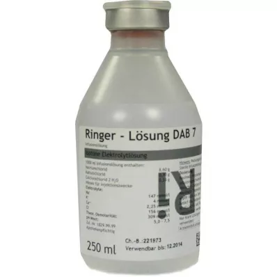 Ringer otopina DAB 7 plastičnih, 250 ml